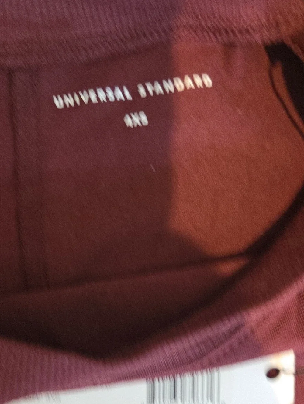 Universal Standard Burgundy Short Sleeve Midi Dress